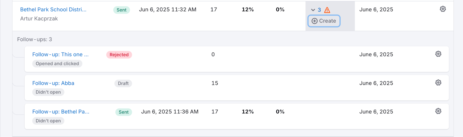 Creating a follow-up image 5