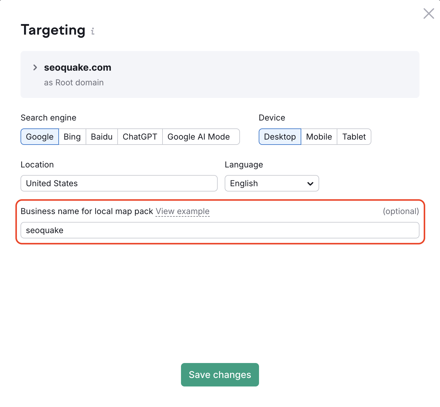 Position Tracking business name