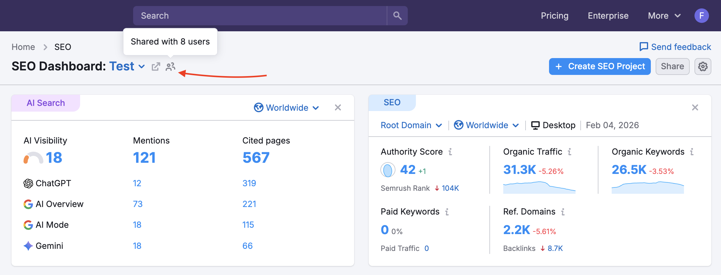 SEO Dashboard image 2